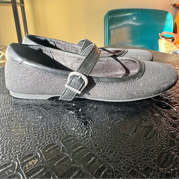 Rocket Dog Black Sparkly Mary Jane Flats Size 7.5 - Picture 5 of 10